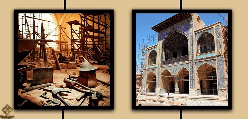 ابزار بازسازی و خانه ای در حال مرمت - اصول بازسازی ساختمان