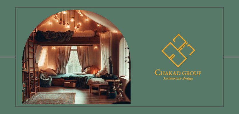فضای دنج یک اتاق مشترک - طراحی اتاق کوچک