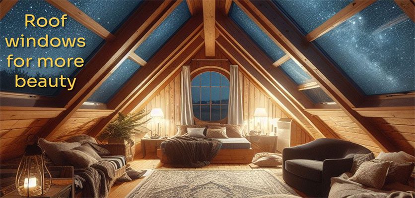 پنجره ی سقفی برای زیبایی بیشتر - ایجاد فضایی نورگیر