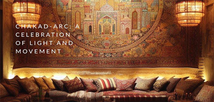 مبلمان و تابلو فرش سنتی و چشن و نور با چکاد - بازسازی ساختمان ایرانی