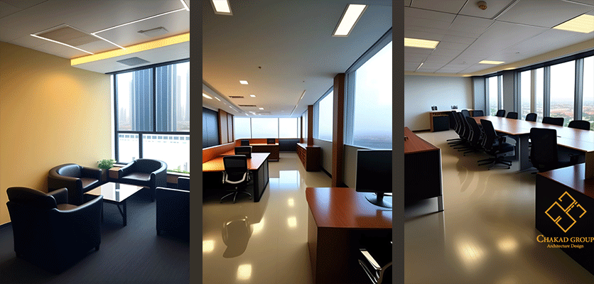 محیط بازسازی شده یک دفتر کار - بازسازی ادارات