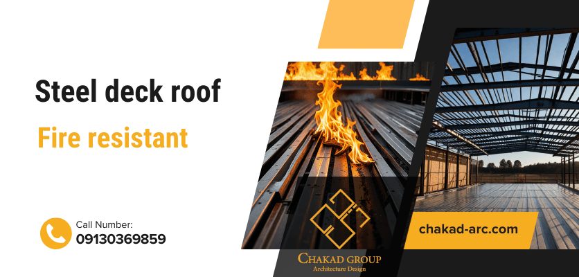 سقف فولادی مرکب 2 مقاوم در برابر اتش سوزی-سقف عرشه فولادی