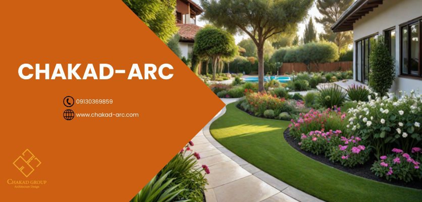 سیستم آبیاری خودکار در باغ ویلای لوکس - هوشمند سازی ویلا