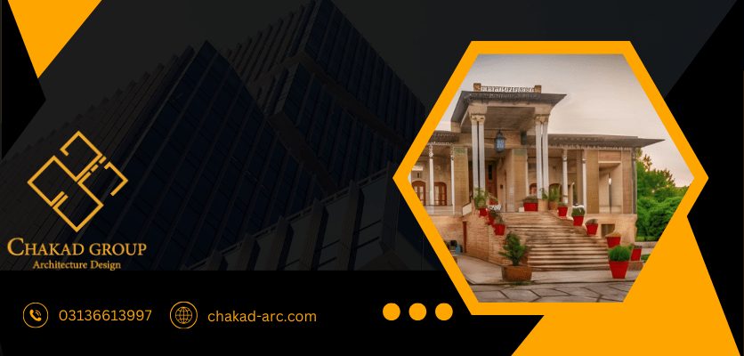 حیاطی دل باز و با آرامش - ویلا ایرانی