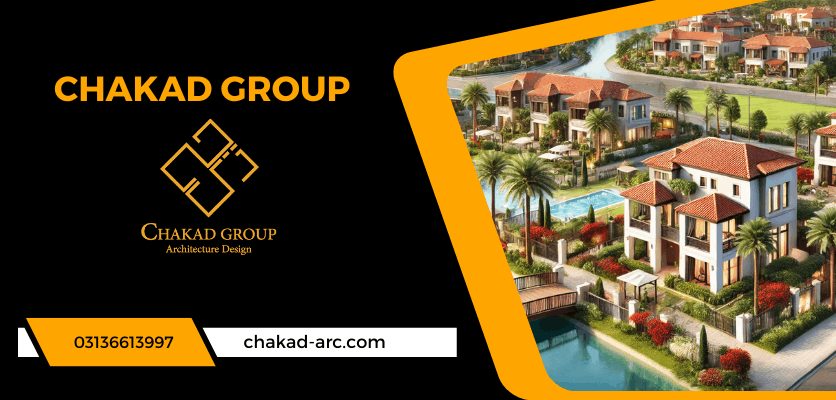 محوطهای سرسبز با دریاچه- طراحی شهرک ویلایی