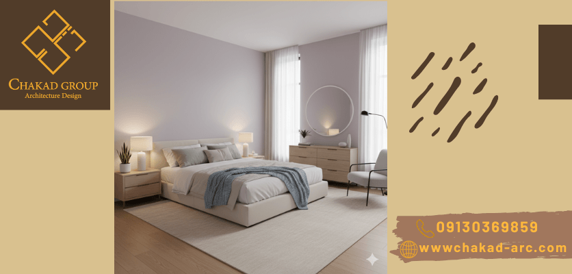 رنگ بندی مناسب برای اتاق خواب - انواع رنگ دیوار