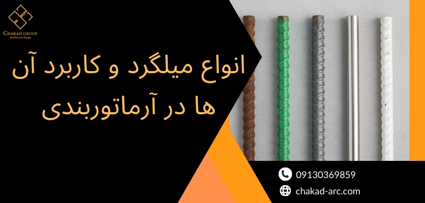 انواع میلگرد - آرماتوربندی