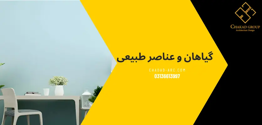 طراحی اتاق مطالعه - گیاهان و عناصر طبیعی