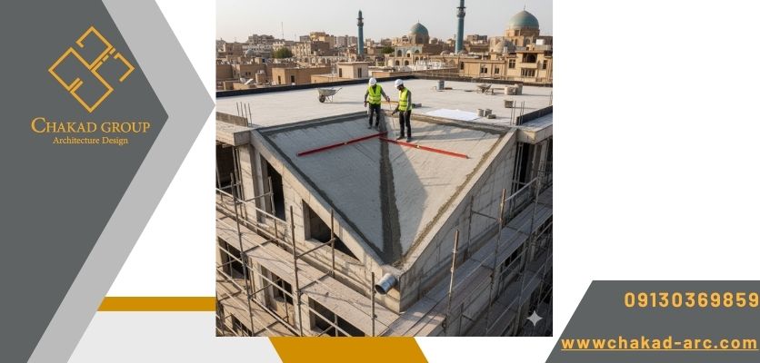رعایت اصول شیب بندی - شیب بندی بام 