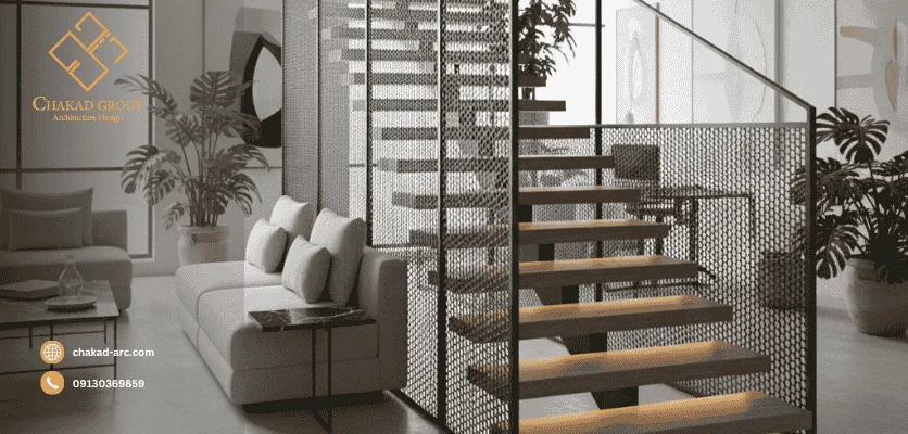 دکور داخلی مدرن - فلزات ساختمانی