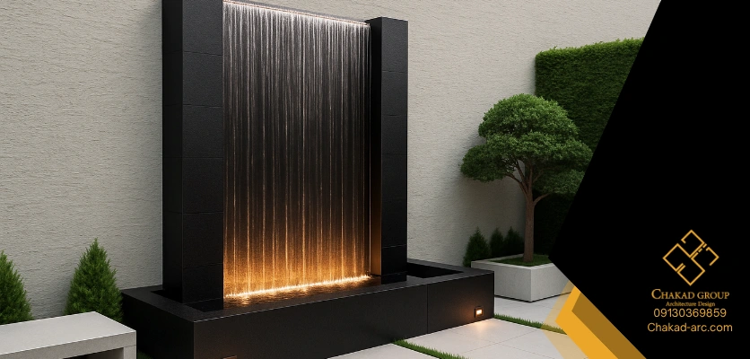 انواع آبشار و کاربرد - طراحی آبشار مصنوعی