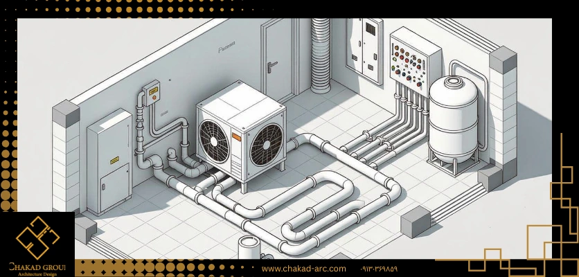 بخش های اصلی - طراحی تاسیسات ویلا