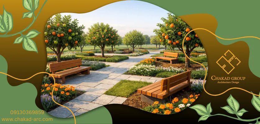 درختان میوه - طراحی باغ میوه